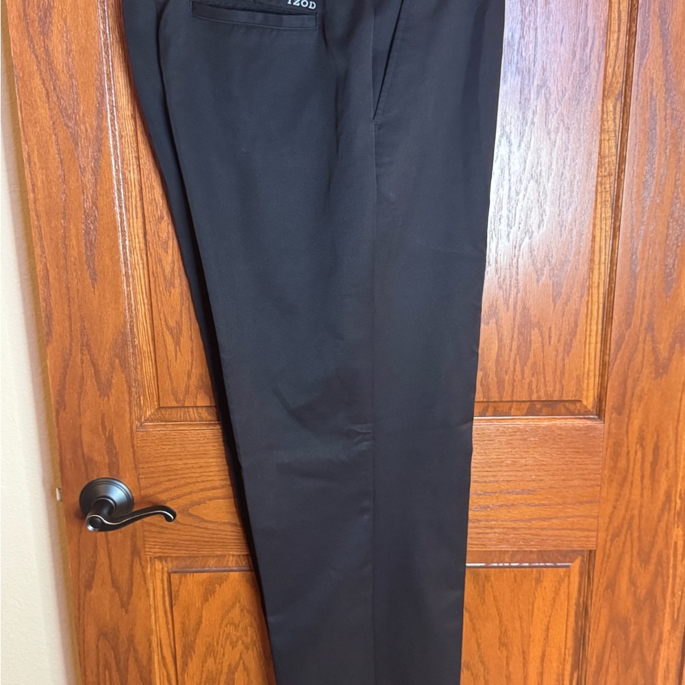 Izod Men's Classic Black Dress Pants